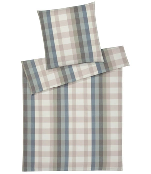 Pościel flanelowa Elegante Glasgow 26021-2 Salbei Blau