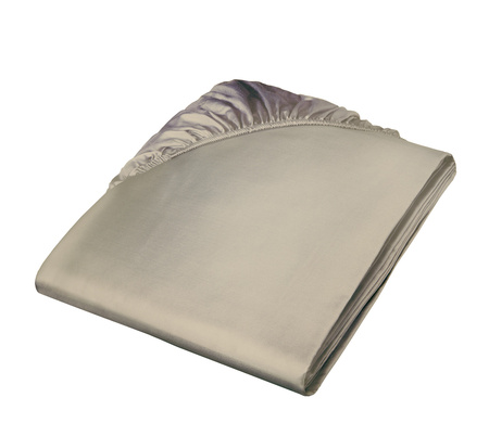 Prześcieradło satynowe z gumką Fleuresse Colours 9100-9042 Taupe