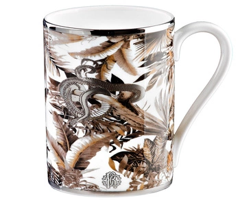 Kubek Roberto Cavalli Tropical White Luxury Box