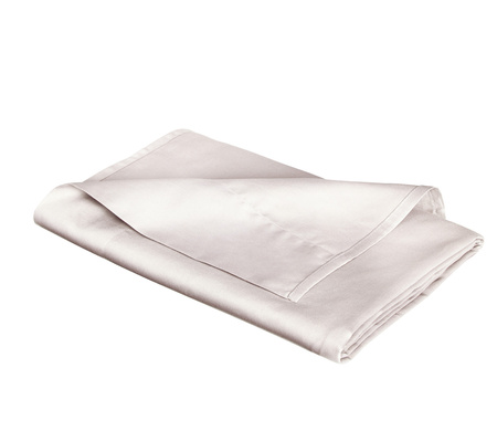 Prześcieradło satynowe bez gumki Fleuresse Colours 9100-9050 Porcelana