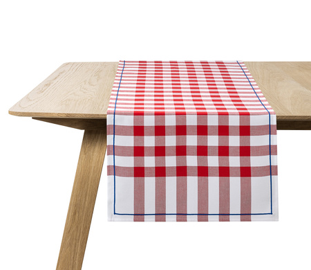 Bieżnik bawełniany Le Jacquard Bistrot Français Rouge