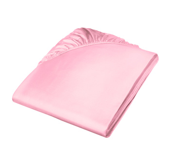 Prześcieradło satynowe z gumką Fleuresse Colours 9100-4070 Różowy