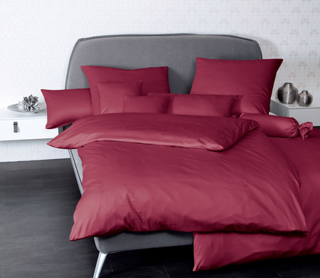 Pościel jednobarwna mako-satyna Janine Colors 31001-81 Bordo