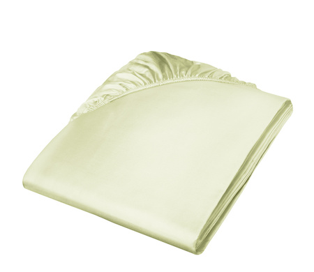 Prześcieradło satynowe z gumką Fleuresse Colours 9100-7042 Limonkowa Zieleń
