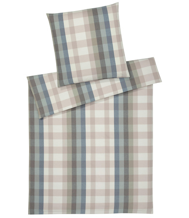 Pościel flanelowa Elegante Glasgow 26021-2 Salbei Blau