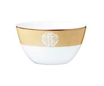 Miseczka do ryżu Roberto Cavalli Lizzard Gold, zestaw 6 szt.