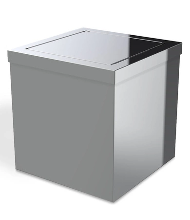 Kosz z obrotową pokrywą Decor Walther DW 114 stal polerowana