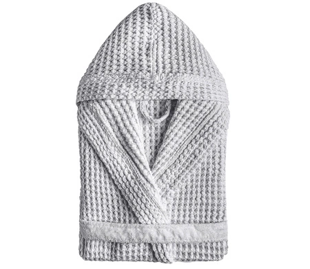 Szlafrok z kapturem unisex Graccioza Aura 22270 Silver S-XL