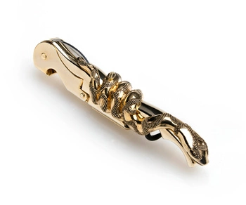 Otwieracz do wina Roberto Cavalli Snake Antique Gold