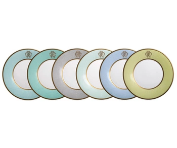 Talerz obiadowy Roberto Cavalli Lizzard Sunrise, zestaw 6 szt.