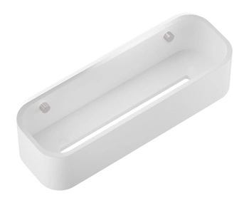 DECOR WALTHER STONE DCT30 pojemnik pod prysznic biały stal mat