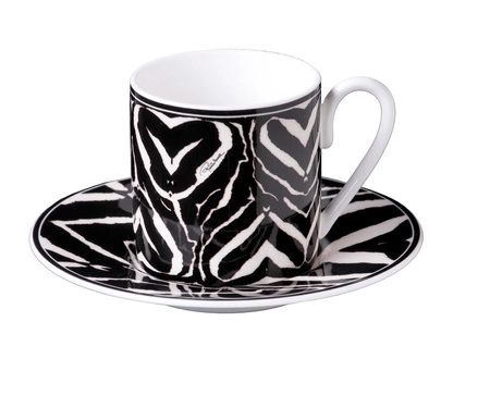 Filiżanka do kawy Roberto Cavalli Zebra, zestaw 2 szt. Luxury Box