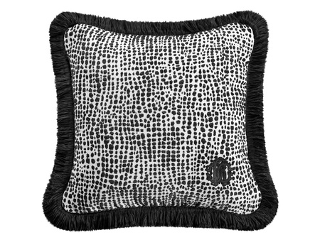 Poduszka dekoracyjna Roberto Cavalli Home Skin Velvet 40x40 003 Black