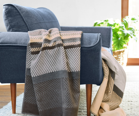 Koc bawełniany Ibena Brandon 2858-380 140x200