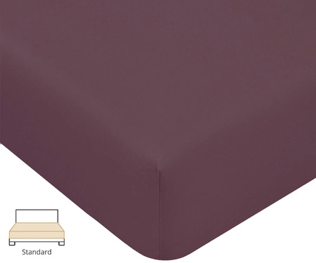 Prześcieradło zwirn-jersey Estella 6900 675 Śliwka