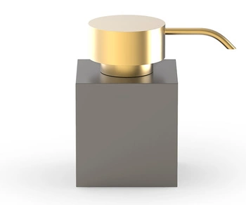 DECOR WALTHER DW 476 dozownik mydła ciemny metal / złoty mat
