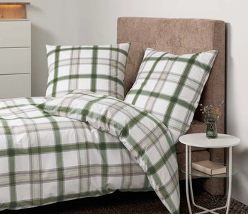 Pościel flanelowa Janine Cortina 71002-06 Grün Platin