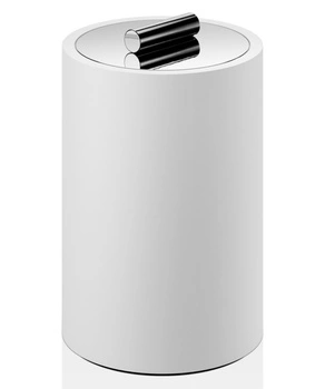 DECOR WALTHER STONE DMD L pojemnik z przykrywką L biały/chrom