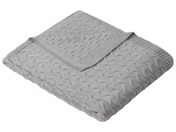 Koc dzianinowy Ibena Somero 1580-800 150x200 szary