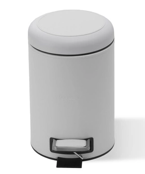 DECOR WALTHER BROWNIE TE kosz z pedałem eko-skóra biały