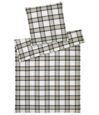 Pościel flanelowa Elegante Westminster 2666-44 Tannengrun