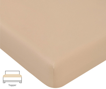 Prześcieradło na topper Formesse Bella Donna Jersey La Piccola 115 Pieczarka