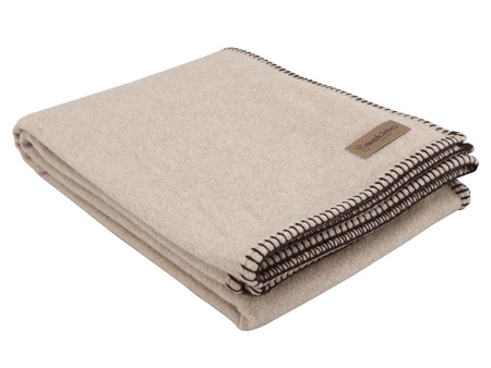 Koc wełniany Eskimo Switzerland Huttwil H43C4-215 130x180 Light Beige