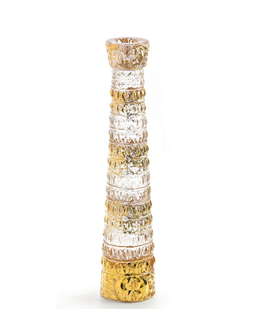 Świecznik Roberto Cavalli Crocodile Gold 28 cm Luxury Box