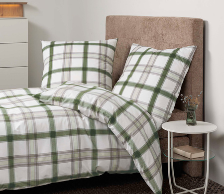 Pościel flanelowa Janine Cortina 71002-06 Grün Platin