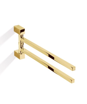 DECOR WALTHER CO HTH2 wieszak na ręczniki podwójny złoty