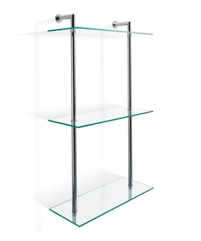DECOR WALTHER DW 016 półka potrójna szklana chrom