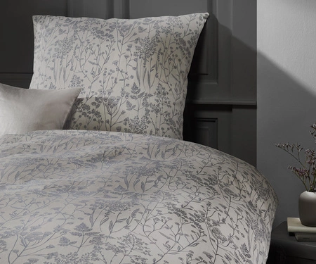 Pościel mako-adamaszek Fleuresse Black Premium 484445-1 Grey