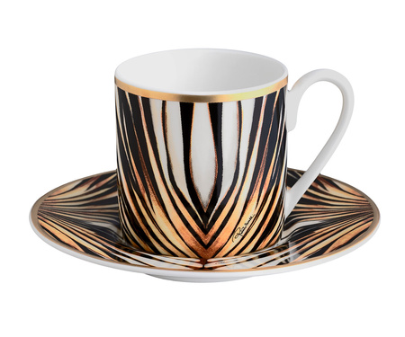 Filiżanka do kawy Roberto Cavalli Ray of Gold, zestaw 6 szt.
