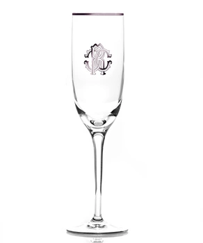 Kieliszek do szampana Roberto Cavalli Monogramma Platin, zestaw 6 szt.