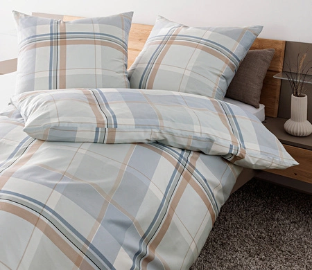 Pościel satyna bawełniana Janine Moments 98119-08 Sandgrau