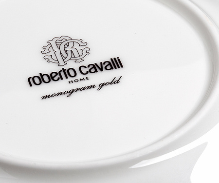 Kubek Roberto Cavalli Monogram Gold Luxury Box