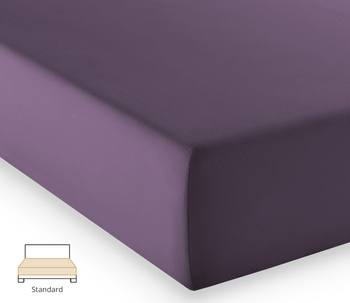 Prześcieradło jersey Fleuresse Comfort 1117-6062 Ciemna Lawenda