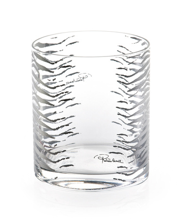 Szklanka Old Fashion Roberto Cavalli Zebra Platin, zestaw 2 szt. Luxury Box
