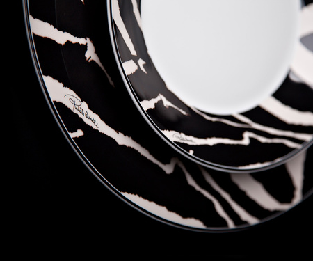 Talerz do zupy Roberto Cavalli Zebra, zestaw 6 szt.