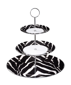 Etażerka 3 poziomy Roberto Cavalli Zebra