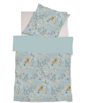 Fleuresse pościel satyna szwajcarska Black Premium 534399-2 Light Blue