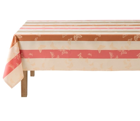 Obrus bawełniany Le Jacquard Français Bal Des Papillons Peche