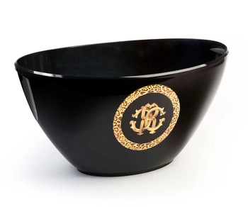 Cooler do wina duży Roberto Cavalli Monogramma Black