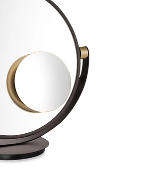 DECOR WALTHER lusterko kosmetyczne dodatkowe VANITY PLUS 5X złoty / mat