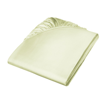 Prześcieradło satynowe z gumką Fleuresse Colours 9100-7042 Limonkowa Zieleń