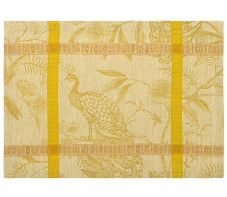 Podkładki na stół lniane Le Jacquard Français À L'orangerie Mimosa 4 szt.