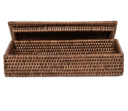 Pojemnik z przykrywką Decor Walther BASKET BMD rattan ciemny