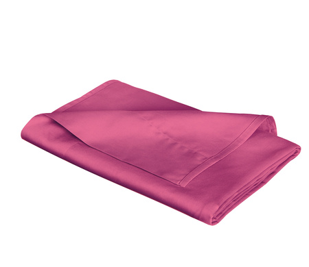 Prześcieradło satynowe bez gumki Fleuresse Colours 9100-5015 Malinowy