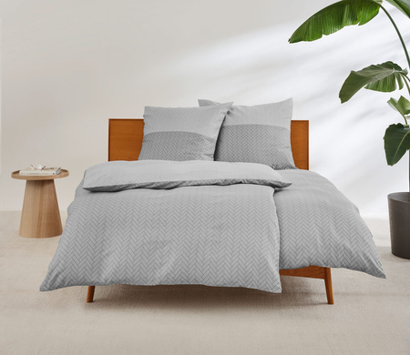 Pościel satyna bawełniana s.Oliver 5069-800 Jasno-Szara