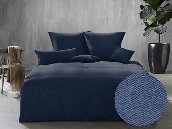 Fleuresse Lech pościel flanelowa 603089-0012 marine